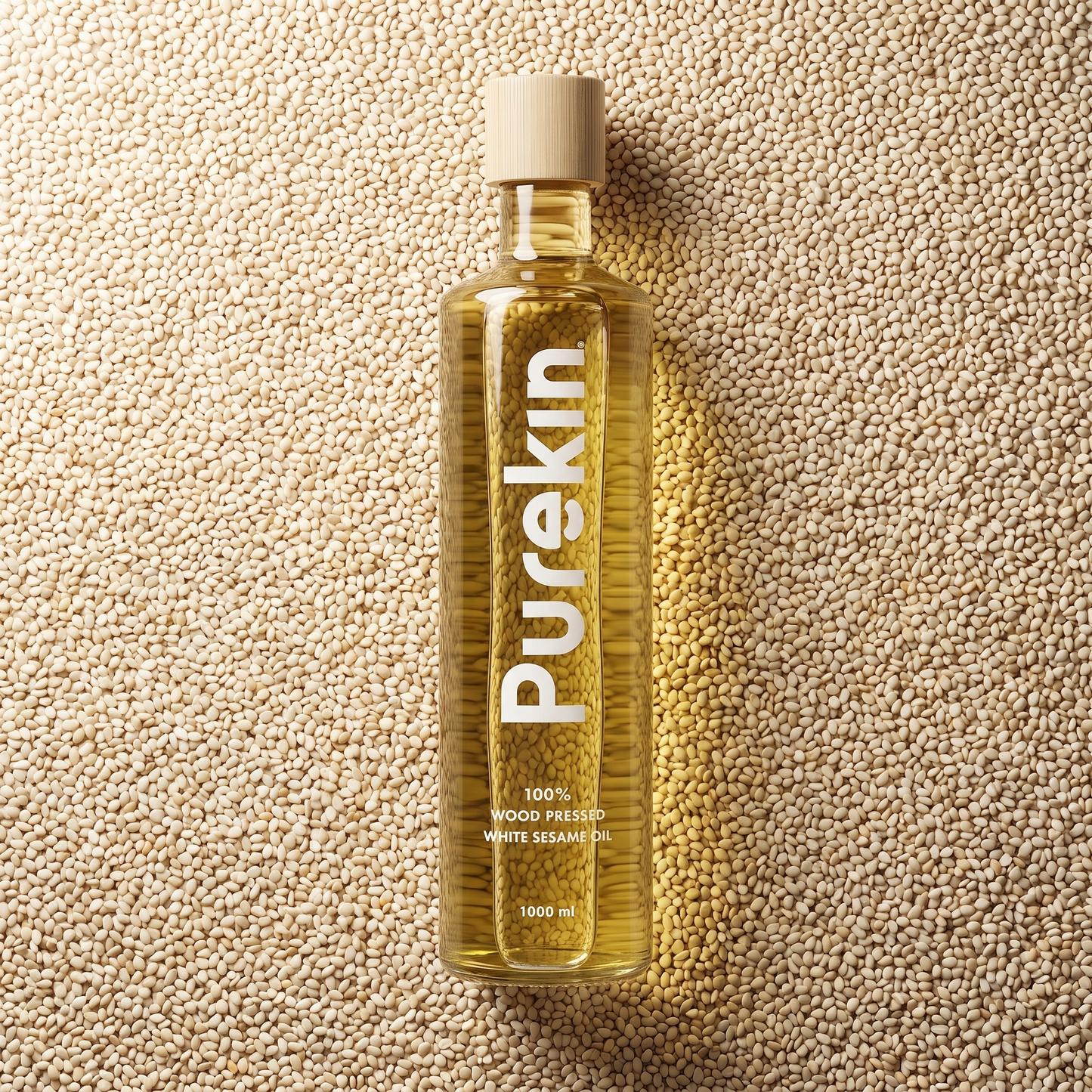 Wood Pressed White Sesame Oil